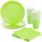 24 Set Green Party Supplies Disposable Dinnerware Set Paper Plates